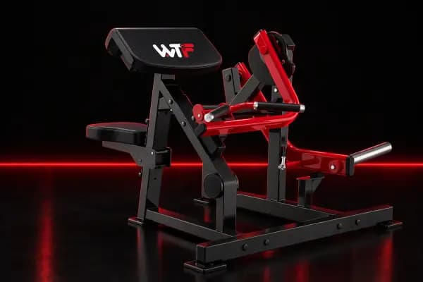Seated Biceps Curl, WTF Black Edition WTF-AMV05: matte black with the WTF logo