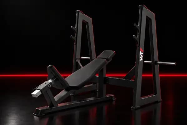 Olympic Incline Bench, WTF Black Edition WTF-JN2042: matte black with the WTF logo