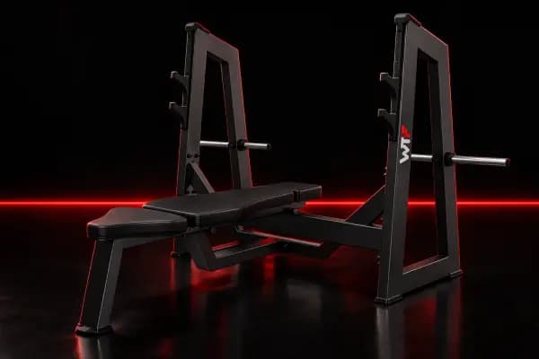 Olympic Flat Bench, WTF Black Edition WTF-JN2043: matte black with the WTF logo